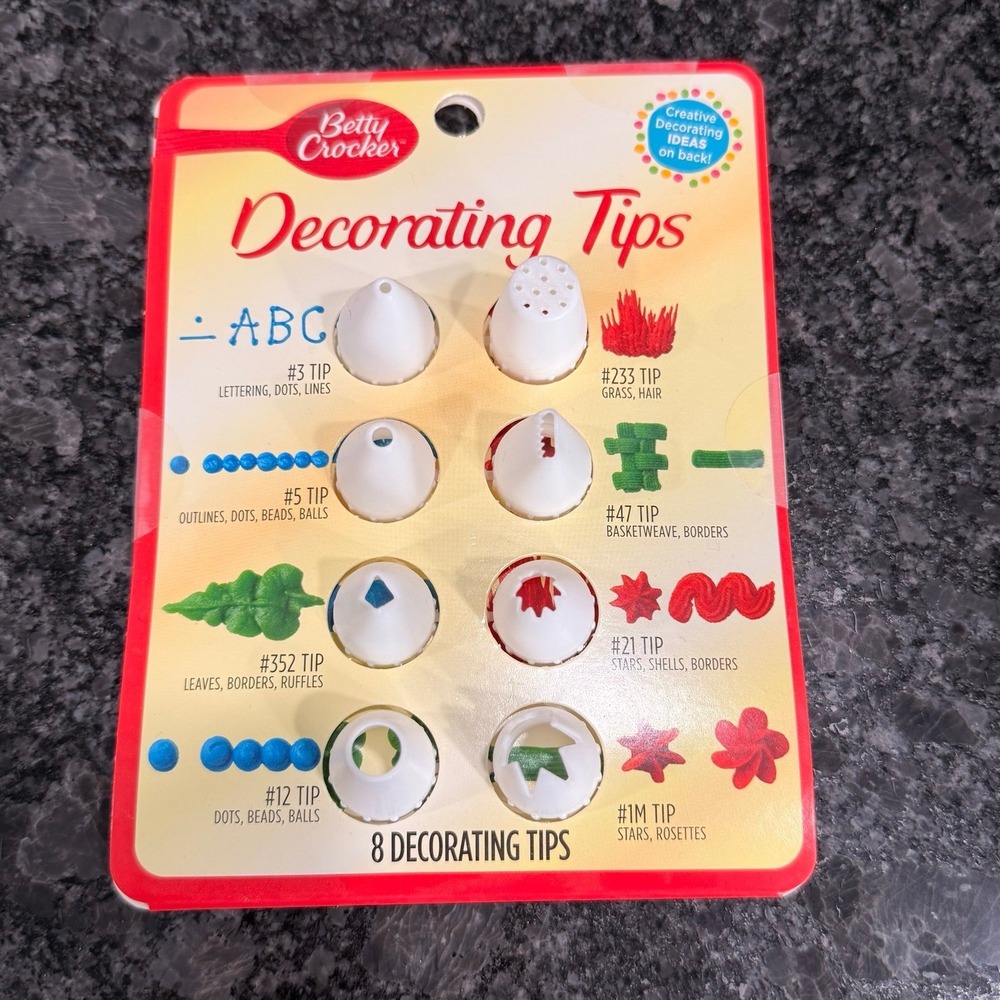 Betty Crocker decorating tips (8‎ tips)